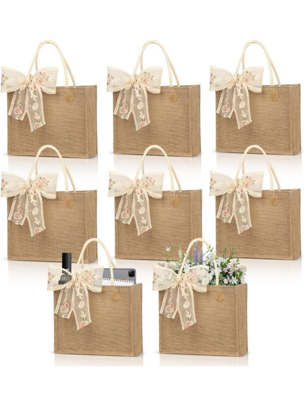 Eco-Friendly Jute Tote Bag | Reusable, Water-Resistant, PE Lined Interior